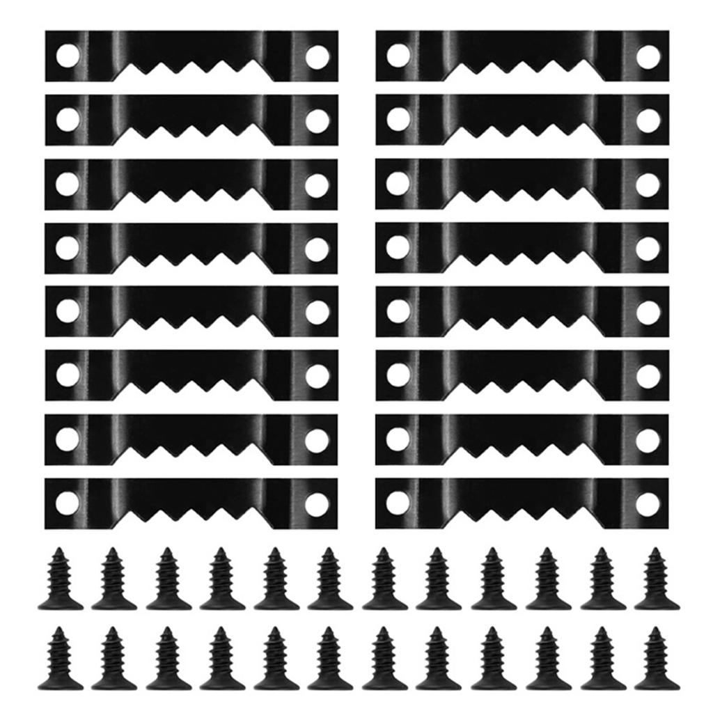 60Pcs Sawtooth Picture Hangers with Screws Metal Picture Frames Hangers for Hanging Wood Frames Paintings Enduring