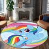 1pc My Little Pony7 Print Round Carpet Chair Round Carpet Suitable for Bedroom Living Room Home Decorative Carpet