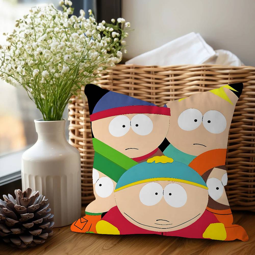 

S-Юг Мультяшная Подушка Подарок Украшение для Дома Офиса Подушка Спальня Диван Автомобильная Наволочка 16x16Inch