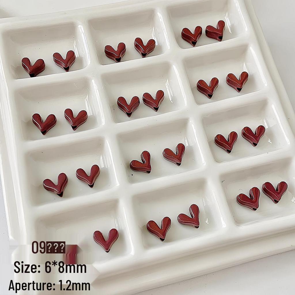 Japanese Heart Beaded Alloy Necklace & Bracelet DIY Kit