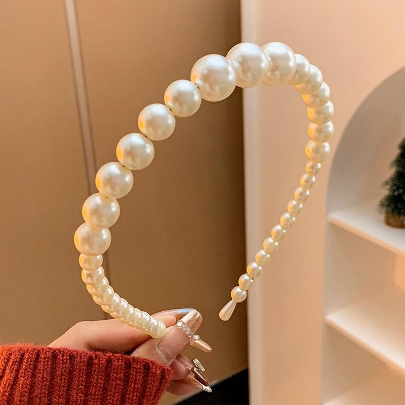 Retro Red Velvet High Crown Headband - Wide Edge Korean Influencer Style