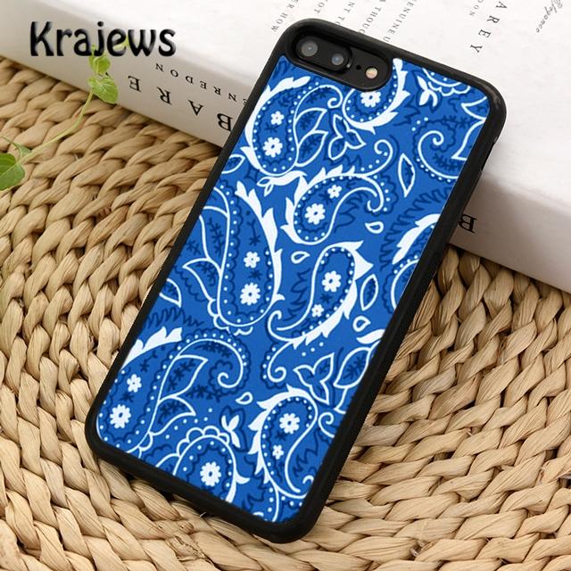 Bandana Paisley Red blue Phone Case Cover For iPhone 17 Air 16 15 14 plus 12 13 pro max coque Fundas