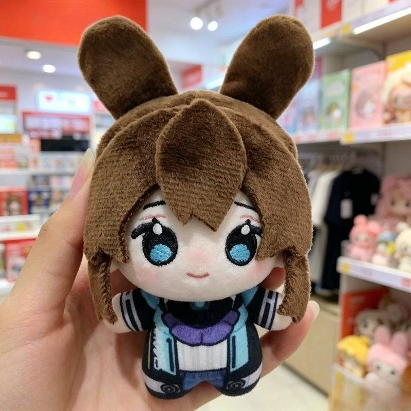 Arknights Amiya Plüschtier Mini Baumwollpuppe Schlüsselanhänger Spielcharakter Weiches Stofftier Kaninchenohren Für Fans Kinder Geburtstagsgeschenk 10cm