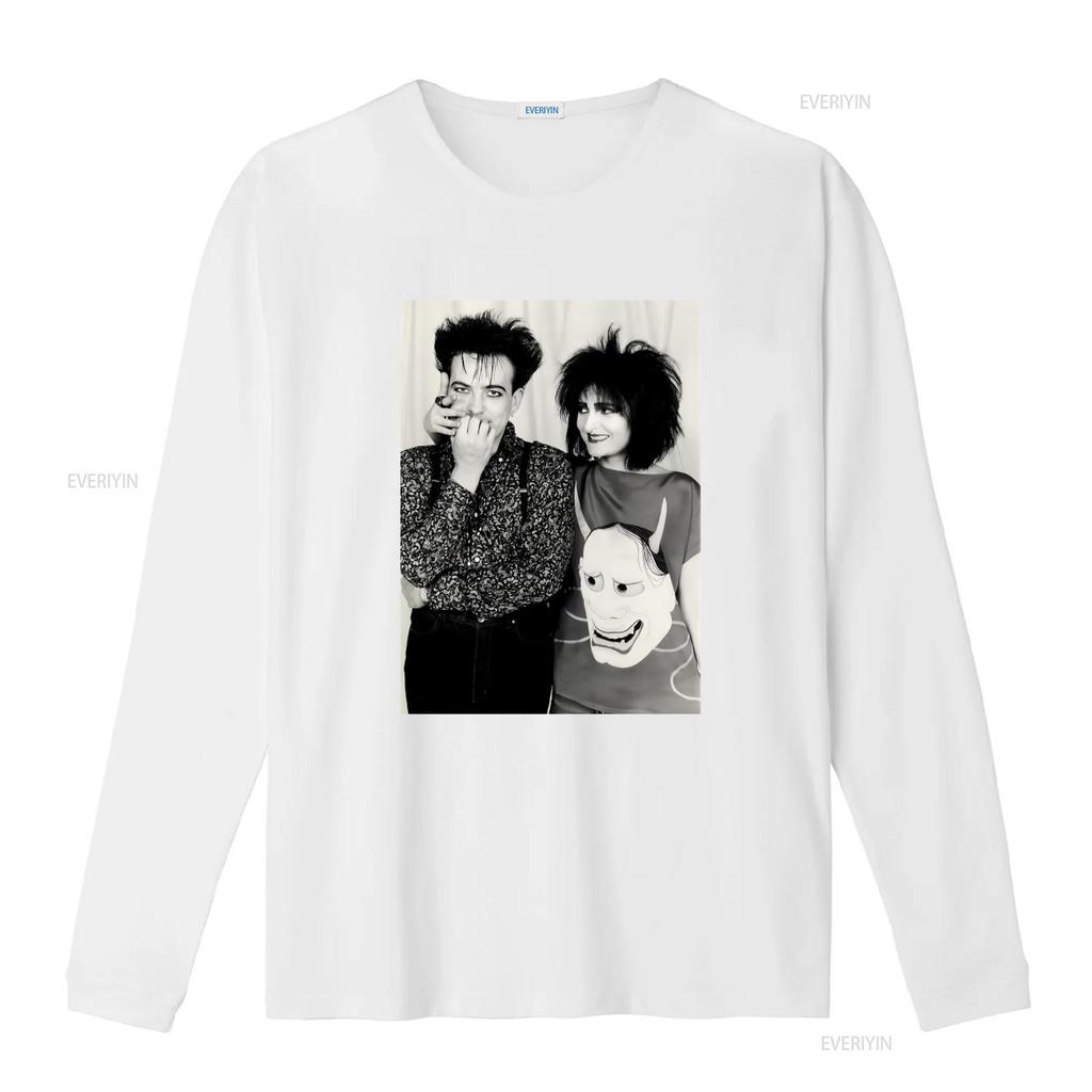 Vintage Robert Smiths and Siouxsie Sioux Print T Shirt Retro Punk Style Fashion vintage Washed Stylish Breathable
