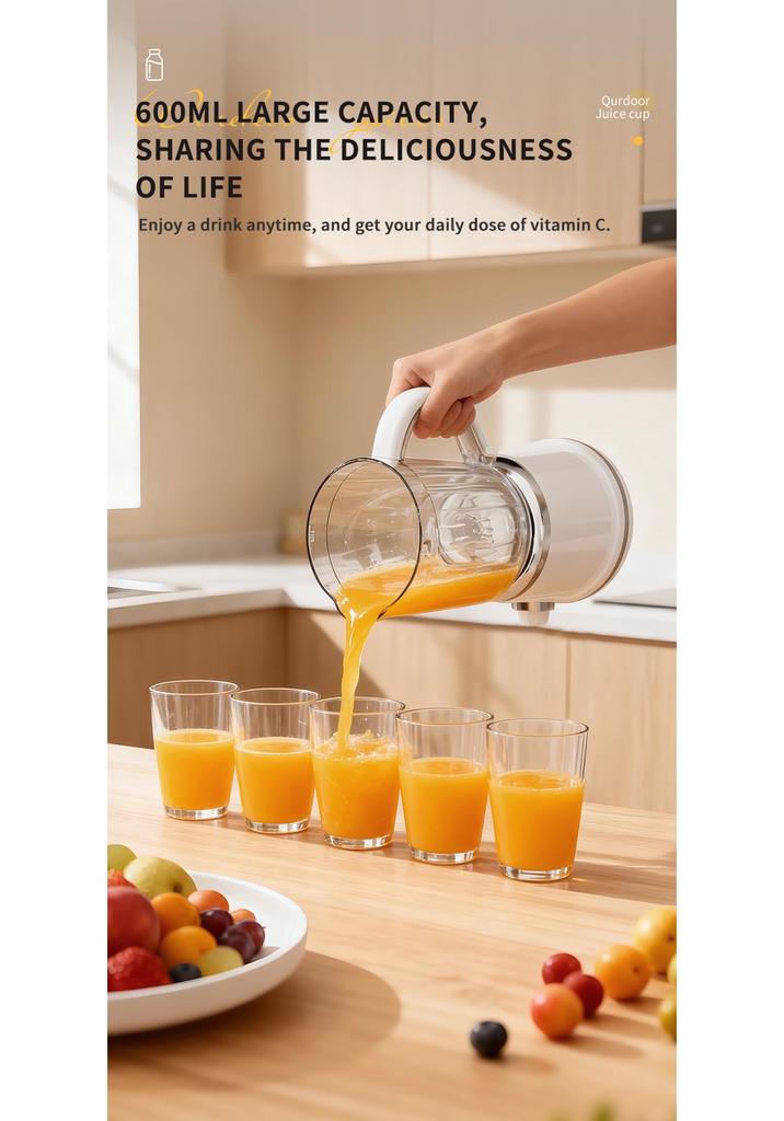 Portable Wireless Auto Juicer & Blender: Large Capacity, Multi-functional for Home