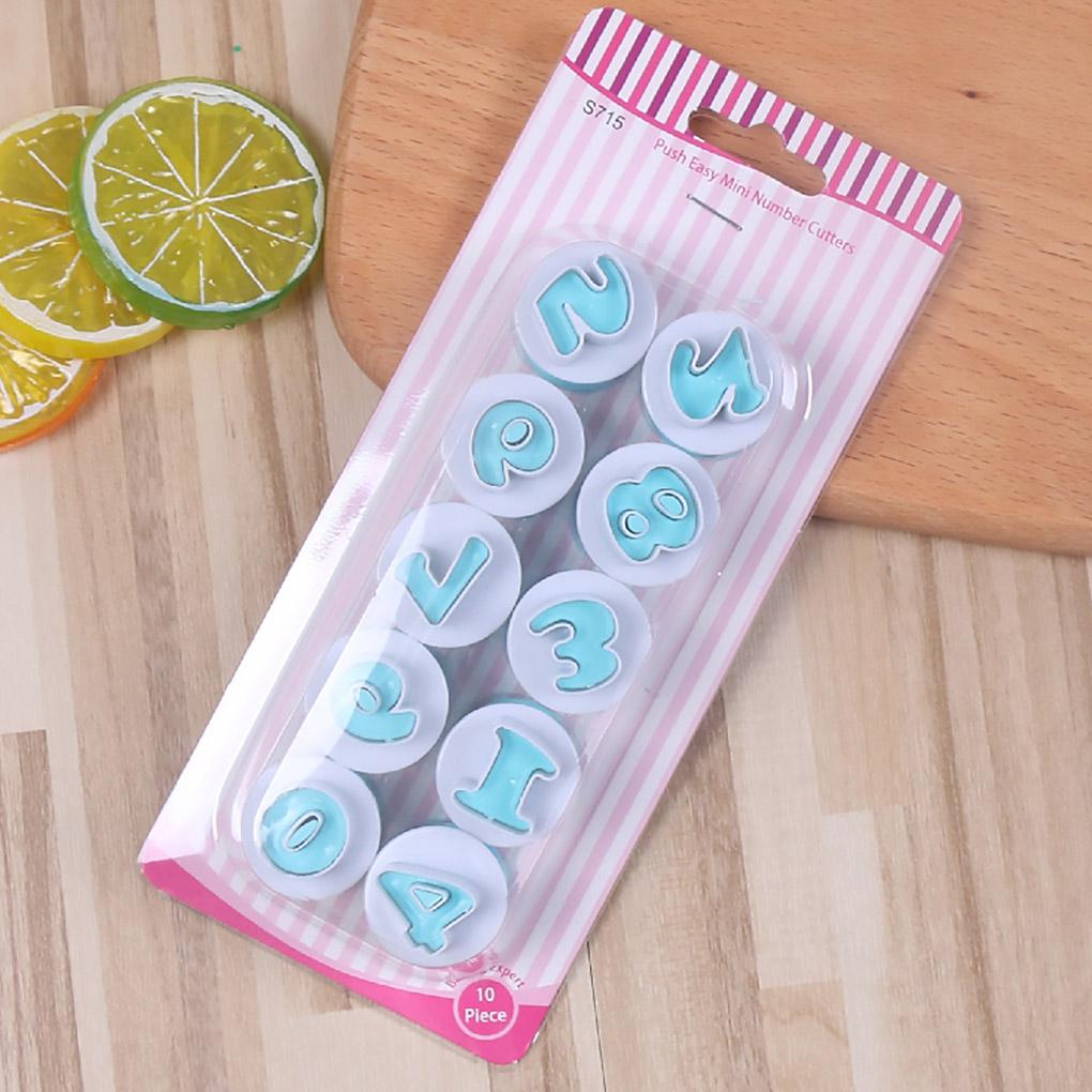 Letter Number Fondant Cutter Biscuit Mould Cake Cookie Decorating Baking Mold
