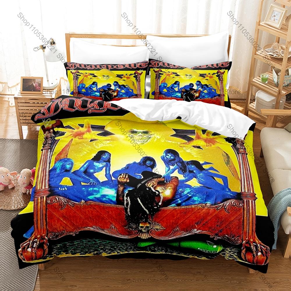 OsamaSon Fan Merch Duvet Cover + 2 Pillowcases, Stylish Art Print Bedding for Rap Music Lovers Collection