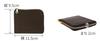 Dakota BLACK LABEL Wallet with L-Shaped Zipper, Brown, BL-620081-40