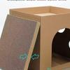 Cat Bed & Scratch Board: Durable, No-Shed Corrugated Cardboard House