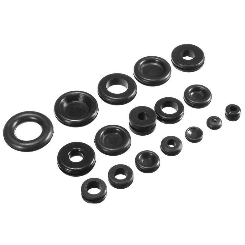 

125 Pcs Rubber Grommet Assortment Set Firewall Wiring Electrical Wire Gasket Kit