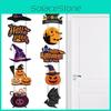 Halloween Door Festive Decoration With Bat Pumpkin Door Hanging Scene For