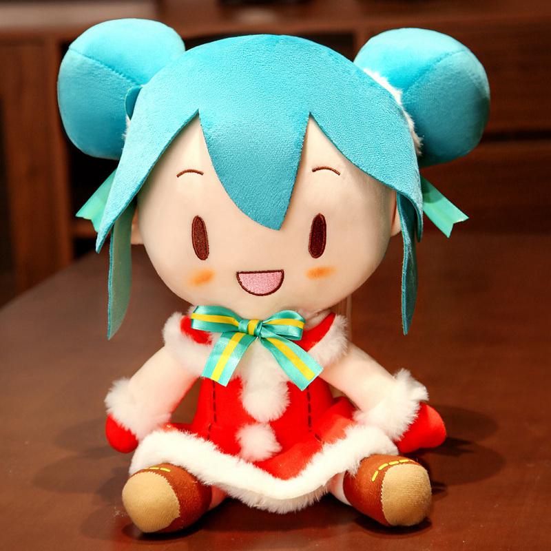 32-35cm Kawaii Japanischer Anime Plüschtier Stofftier Hatsune Miku Plüschpuppe Weiches Kissen Zukunfts-Puppe Niedliches Geburtstags-Weihnachtsgeschenk Für Kinder