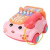 Baby Phone Toy with Music, Lights, Bilingual Educational Fun In Pink 200x190x115mm