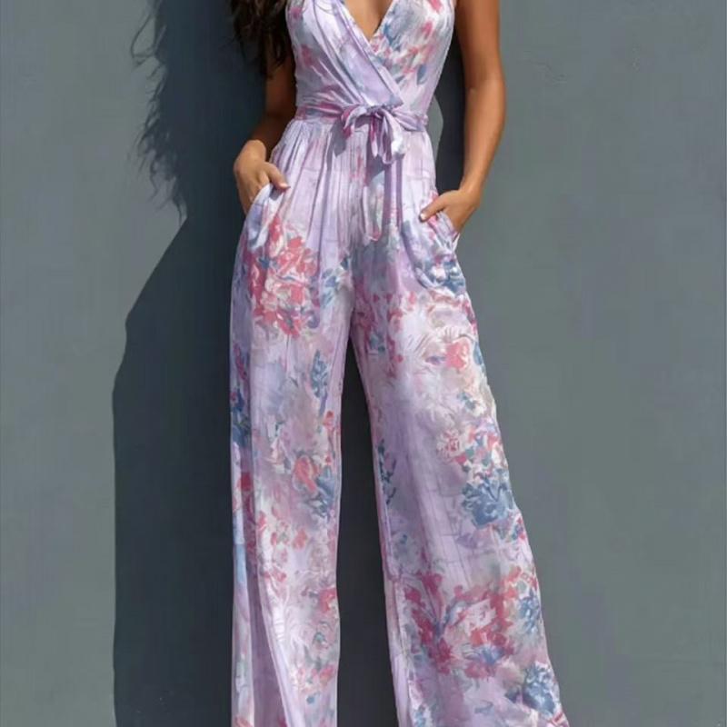 Tuta da sospensione per abbigliamento elegante da donna estivo