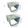Hamster Winter Bed Warm Cave Cozy Hideout Bottomless House Cute Print for Small Animals Ferrets Playing Sleeping