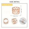 High Grade Shiny Metal Hollow Triangle Napkin Rings Napkin Clasps Are Suitable For Catering, Anniversary, Wedding, Birthday, Valentine's Day Gift