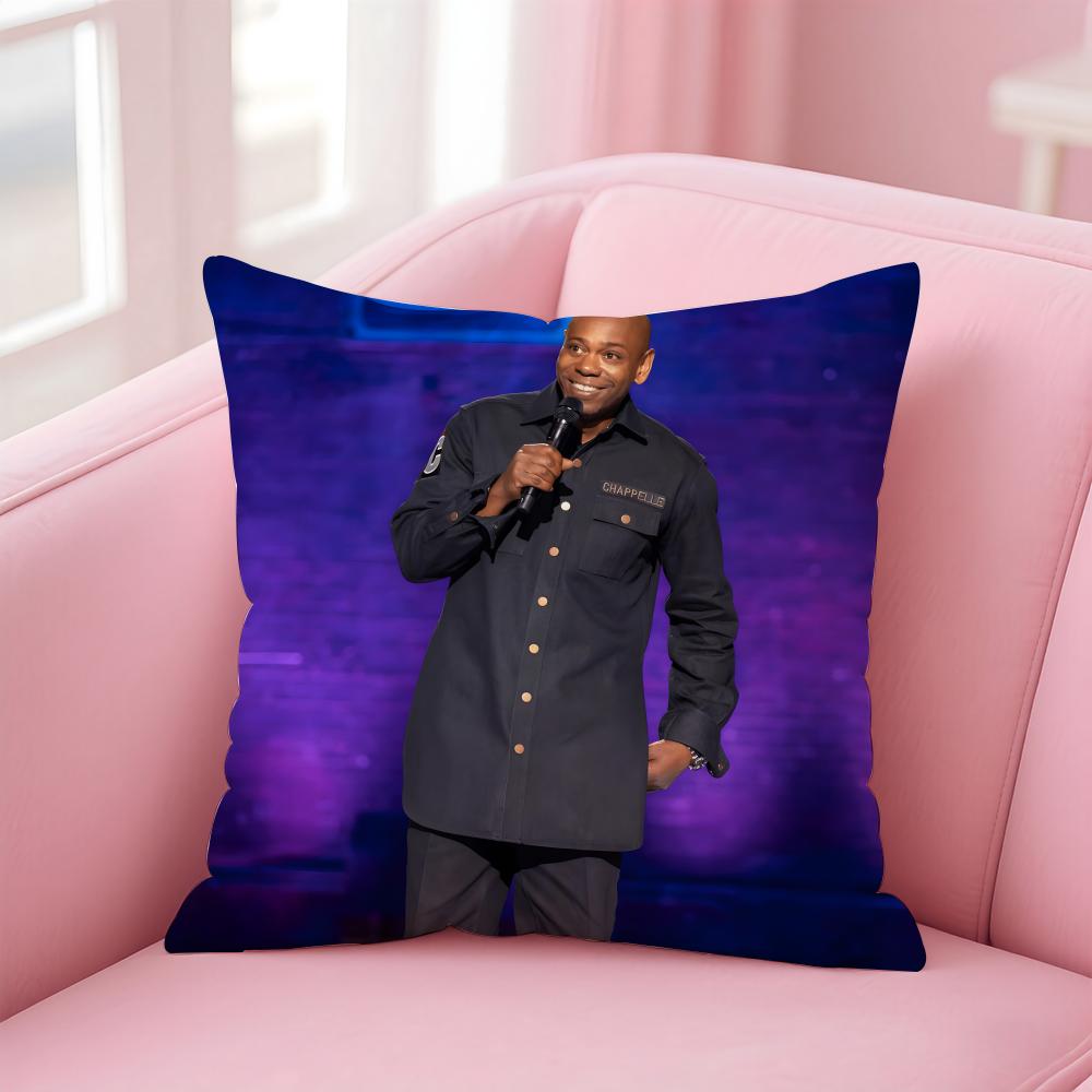 D-Dave Chappelle'S Show Cushion Cover Pillowcase Short Plush Invisible Zipper Room Sofa Cushion Cover