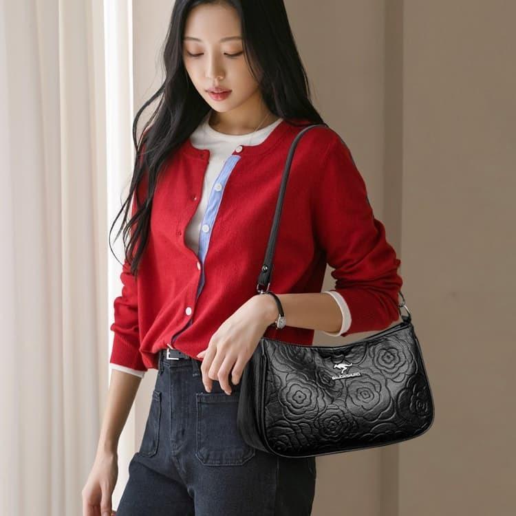 Embossed armpit bag women's shoulder messenger bag