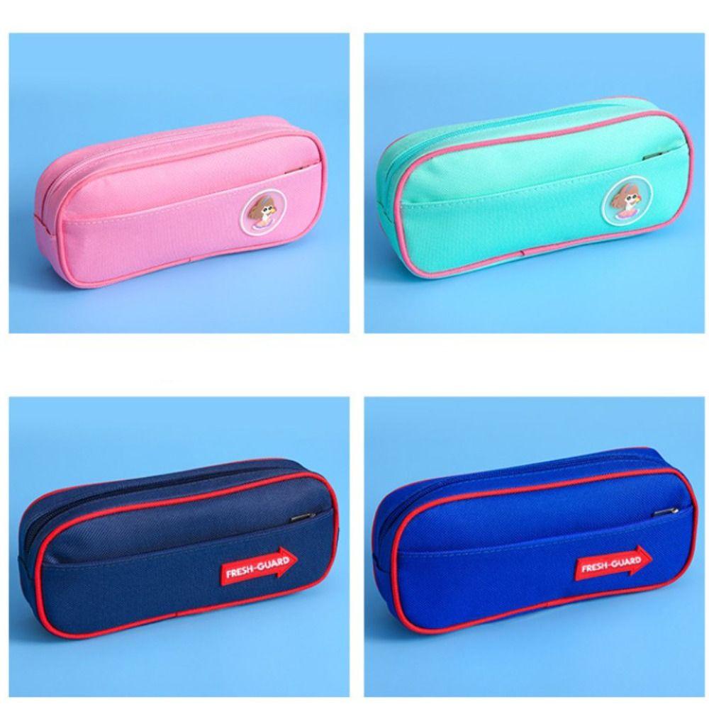 Double Layers Pencil Case Oxford Cloth Stationery Pen Pouch Pencil Bag  School Office Supplies
