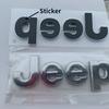 Car Front Rear Emblem for Jeep Wrangler JK JL Compass Renegade Grand Cherokee Commander Patriot Liberty Side Trunk Logo Stickers AMS1