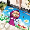 Russian animation Masha and the Bear Fairy Tale Cartoon Carpet Soft Home Living Room Bedroom Door Mat Outdoor Picnic Ground Mat rug T8