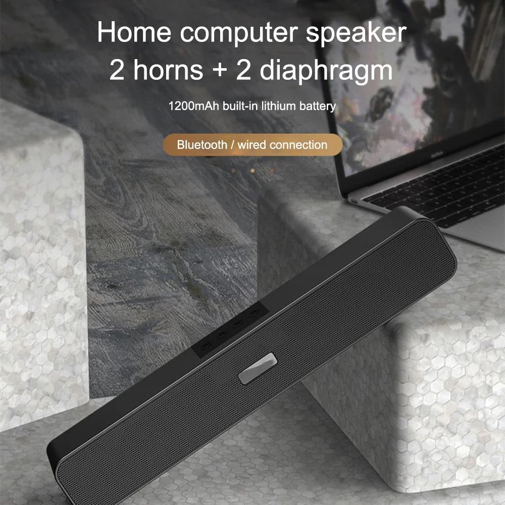 Multimedia Home Theater Portable Wireless Speaker Subwoofer Soundbar TV Computers HIFI Bass Speakers For U Disk AUX Bluetooth