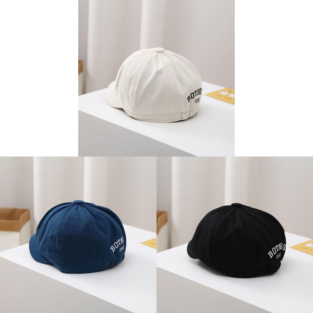 Baby Children Beret Hat For Autumn With Sunshade Cotton Fiber For Toddler Girls And Boys