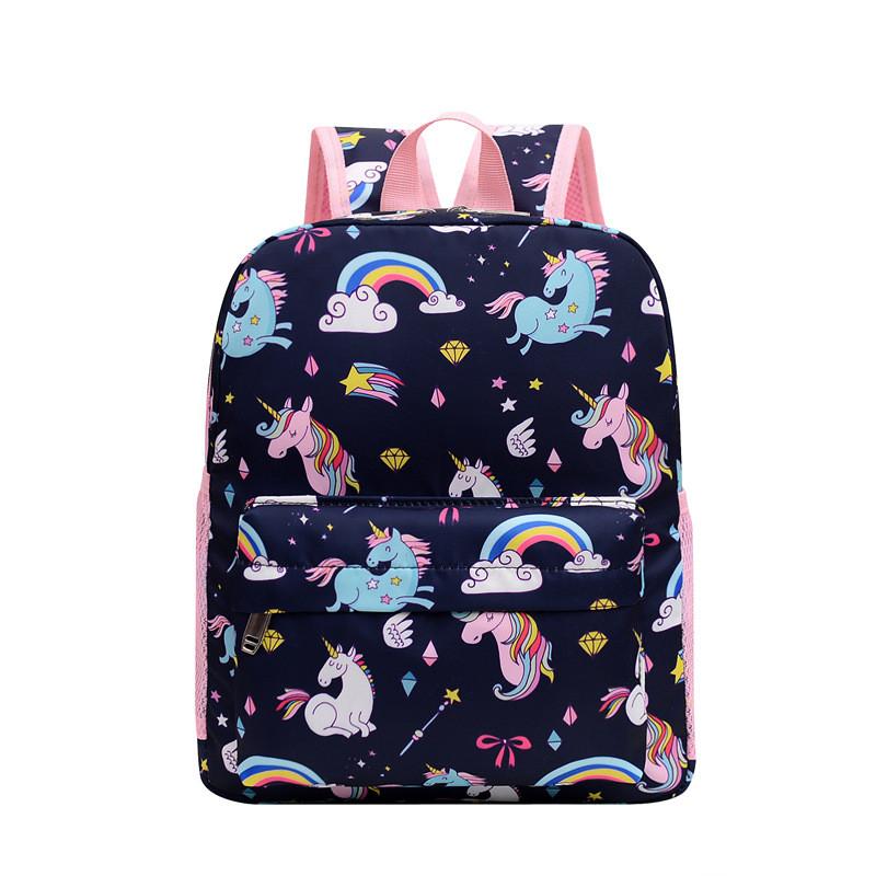 Stylish Unicorn Themed School Backpack For Children With Floral Patterns And Comfort