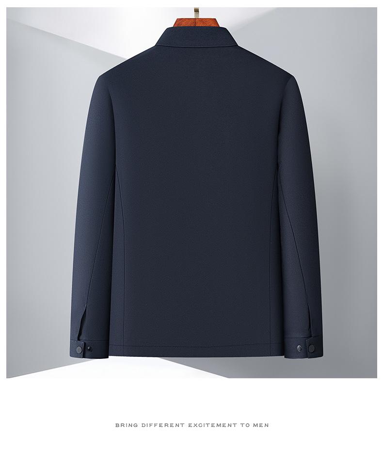 Men's Lapel Jacket 2026: Spring/Autumn Versatile Slim-fit Business Casual for Middle-aged Dads