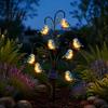 Metal Home And Garden Art Solar Bird Light, Decorative Outdoor Yard Stake Decor for Balcony Weather Resistant Statue Light Lawn Patio Pathway Backyard
