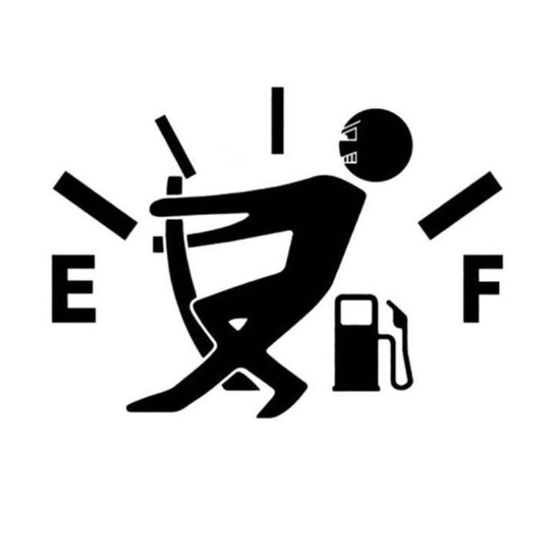 

1Pc Black/ Whitecar Sticker Pull Fuel Tank Pointer Reflective Car Stickers чорний