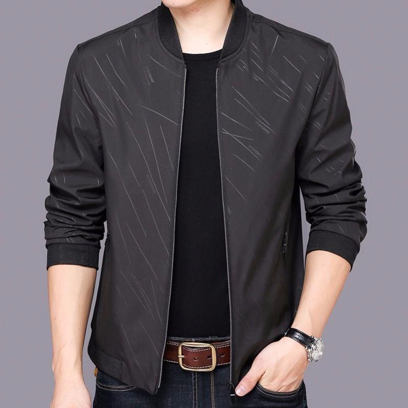 New Men's Spring & Autumn Casual Jacket - Middle-Aged Dad's Wear-Resistant, Loose Lapel Button Top
