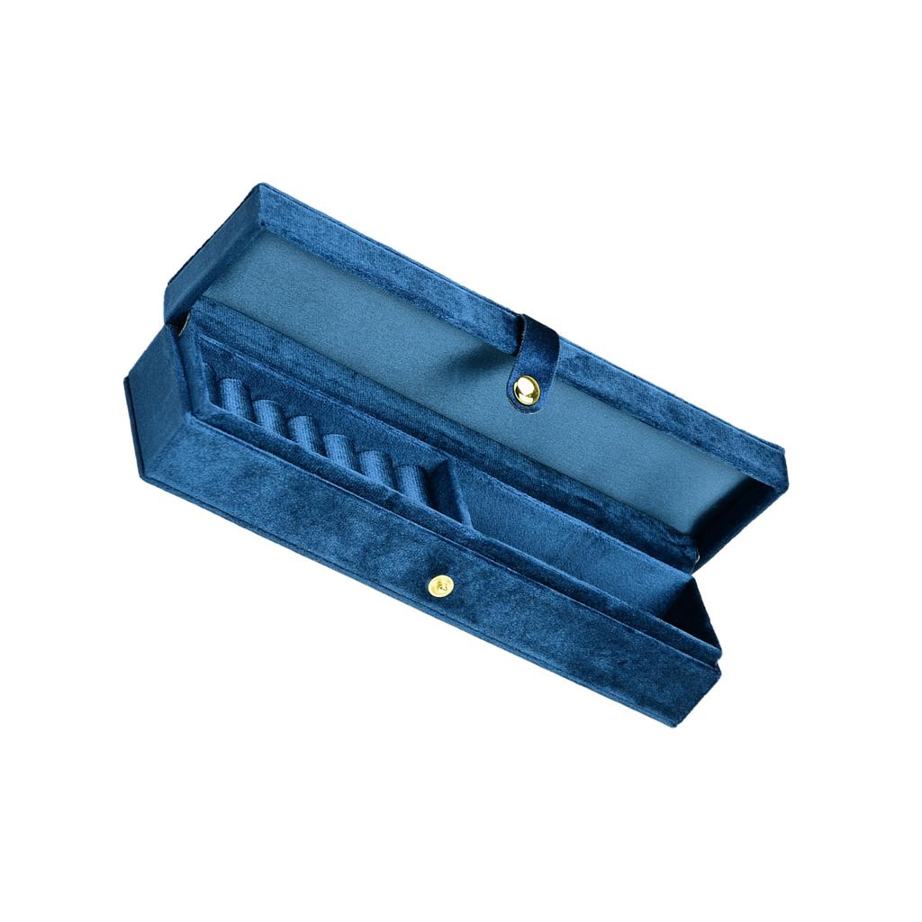 Jewelry Carrying Case with Dividers Velvets Storage Box for Small Ornaments Elegant Jewellery Organizer for Daily Use