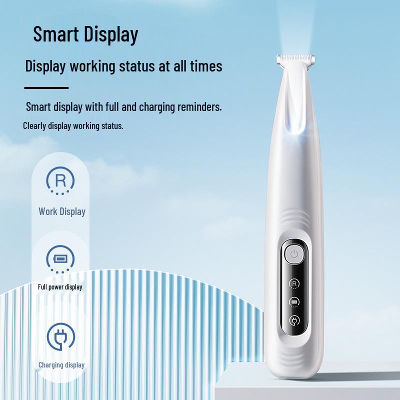 Electric Pet Paw Trimmer with Light: Cat & Dog Hair Clipper
