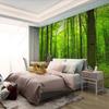 Zelená lesní krajina Moderní minimalistická domácí dekorace Vlastní nástěnná malba Dekorace ložnice Tapeta 3d tapeta