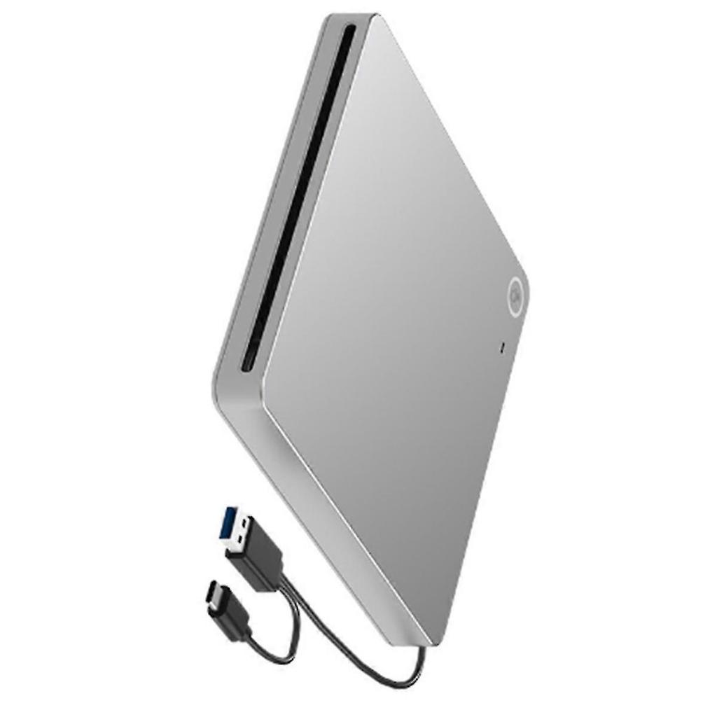 Externes 3D Blu-ray DVD-Laufwerk, USB 3.0 und Typ-C Blu-ray CD DVD-Laufwerk Player Ultra Slim Slot-in CD DVD Brenner
