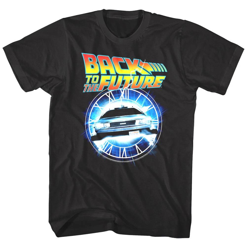 Back to The Future Time Travel Machine Clock Tower Men s T Shirt DMC DeLorean L