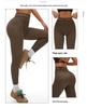 High Waist Cashmere Yoga Leggings with Letter Waistband - Seamless, Comfortable, Tummy Control, Slimming, and Warm.