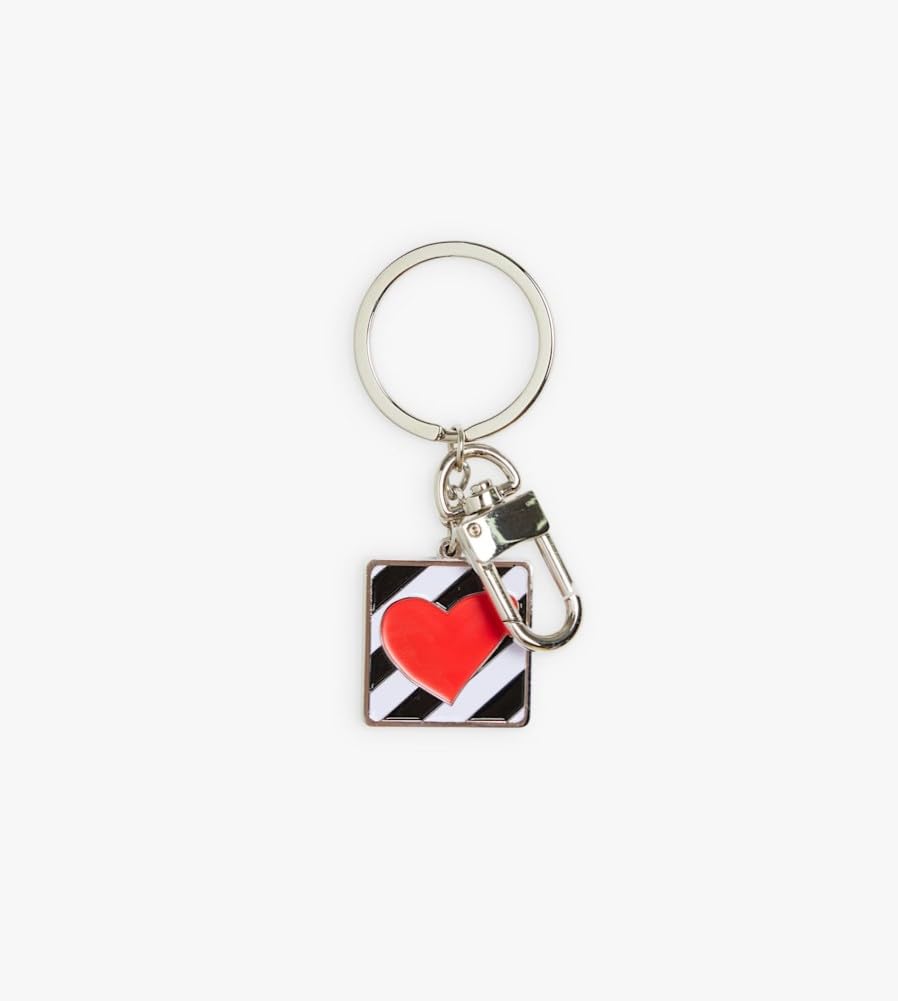 agnes b. Key Ring  Coeur Striped  Unisex Free Red