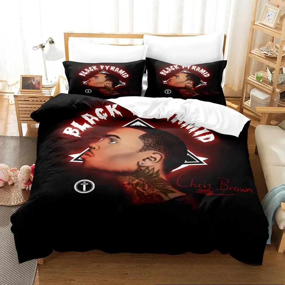 3D Print B-Chris Brown Bedding Set Single Twin Full Queen King Size Bed Set Adult Kid Bedroom Duvet cover Sets