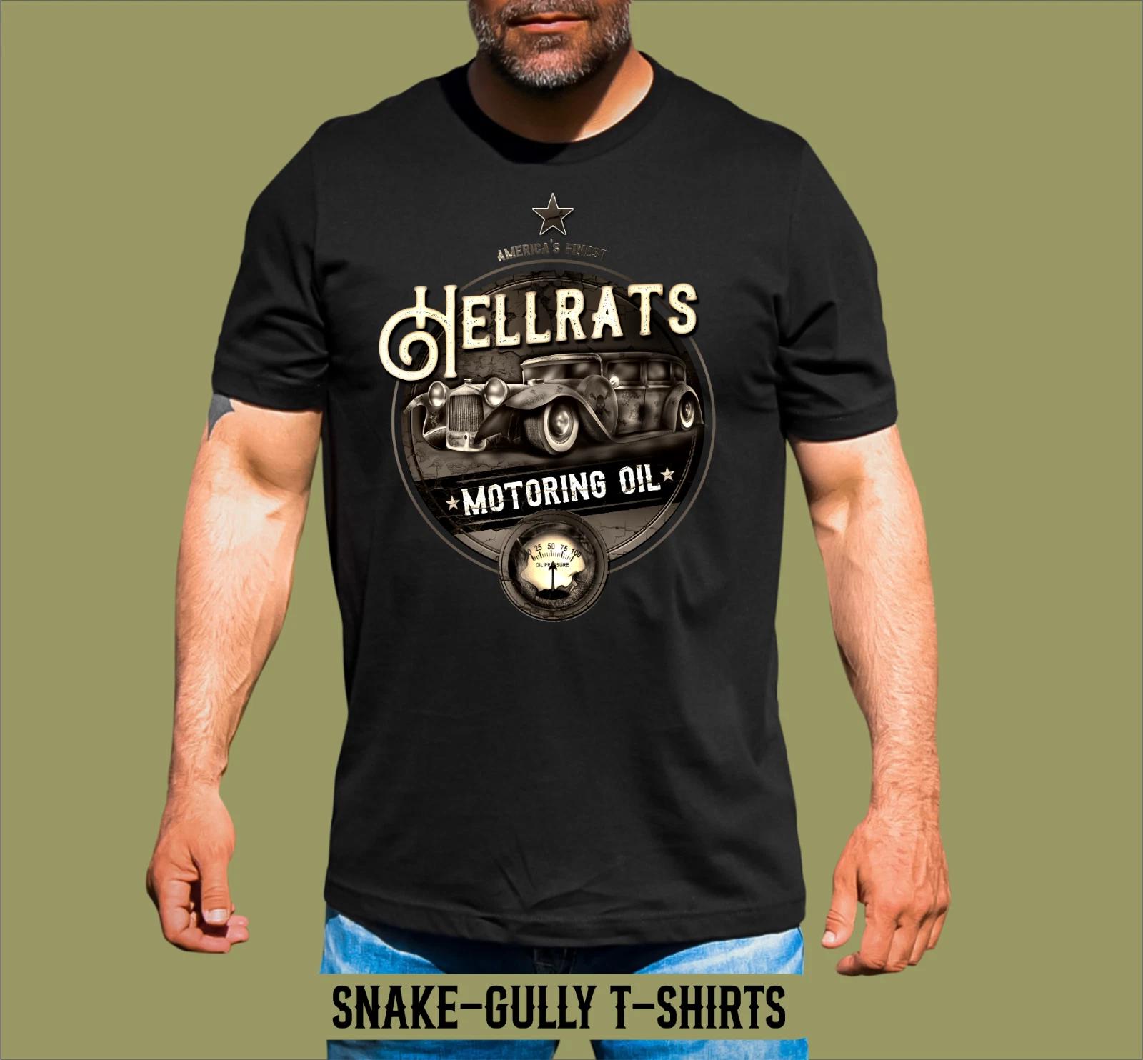 RAT ROD HELLRATS MOTORING OIL T-SHIRT S