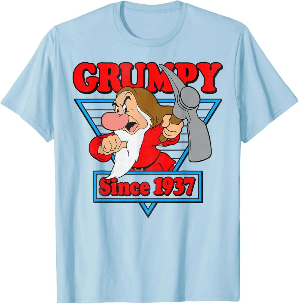 Hot Fashion Disney Snow White Grumpy Since 1937 Triangle Graphic T-Shirt T-Shirt S-4XL Four Seasons