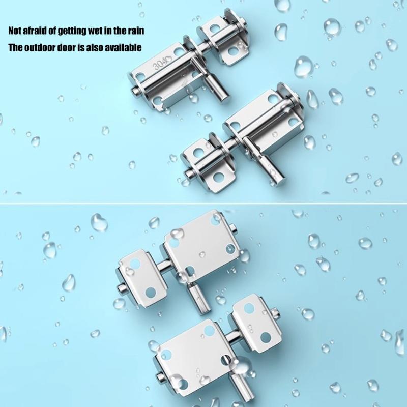 Corrosion Resistant 304 Stainless Steel Mount Bolt Door Latches Weatherproof For Gate Cabinets Window