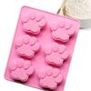 Silicone Chocolate Mold Cat Dog Paw Chocolate Baking Diy Tools Non-Stick Silicone Cake Mold Jelly And Candy Mold Cake 3D Mold