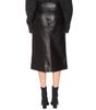 New Fashion Handmade Women's Skirt Black Leather Genuine Lambskin Formal Stylish