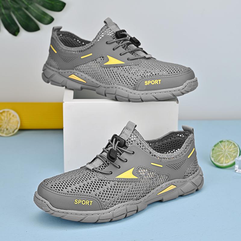 Breathable Summer Mesh Shoes for Men Sandals Hollow Out Sports Sneakers Style Casual Shoes Outdoor Man Wading Aqua Shoes