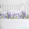 Purple Flower Lavender White Duvet Cover With Pillow Case Custom 3pcs Bedding Set Quilt Cover Double Bed Home Textile