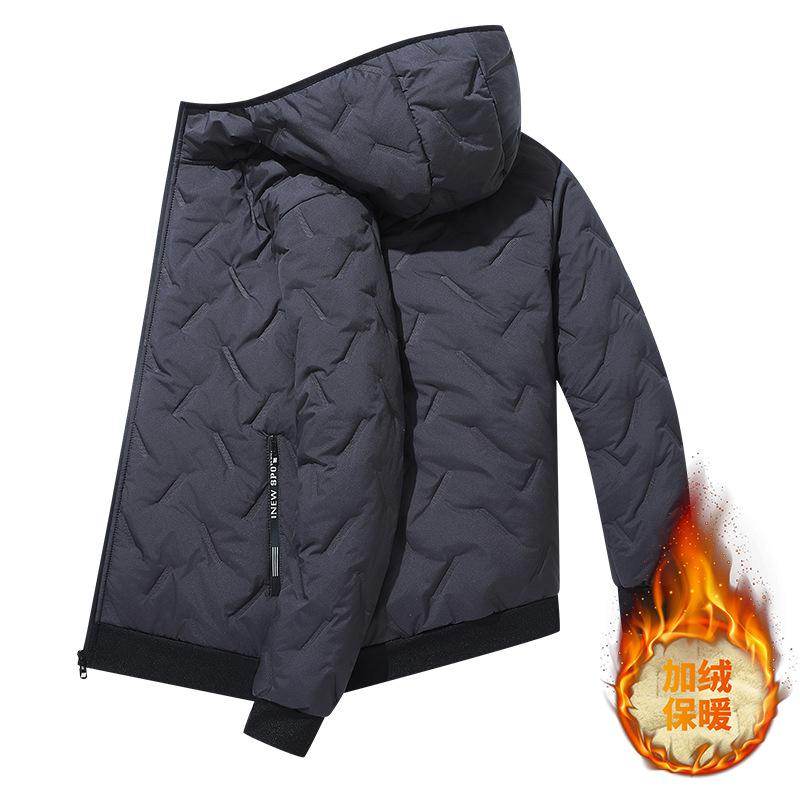 

Мужская зимняя флисовая куртка из овечьей шерсти с графеном, утолщенная хлопковая куртка, верхняя хлопковая куртка, хлопковая куртка 8XL серый