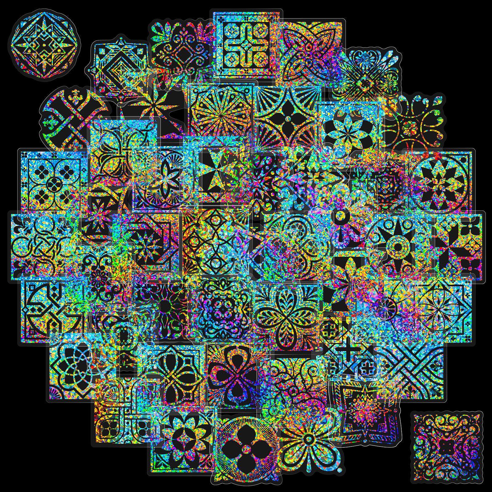 

50 листов прозрачной лазерной бумаги Bomi с цветочным узором, конопляной текстурой, персонализированная наклейка для украшения чашки для воды, блокнота, багажа, питомца