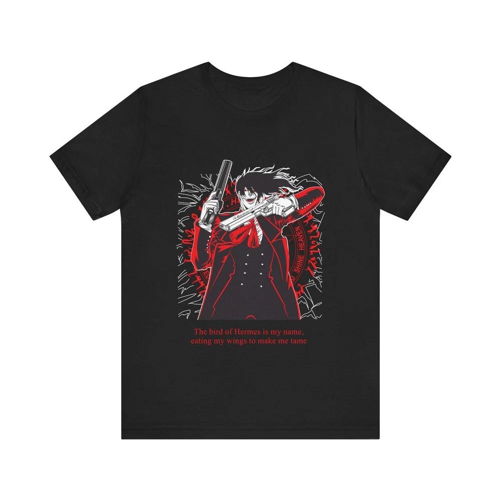 Anime Hellsing Alucard Bird Of Hermes T Shirt Size S 4xl Black Size S 4xl S